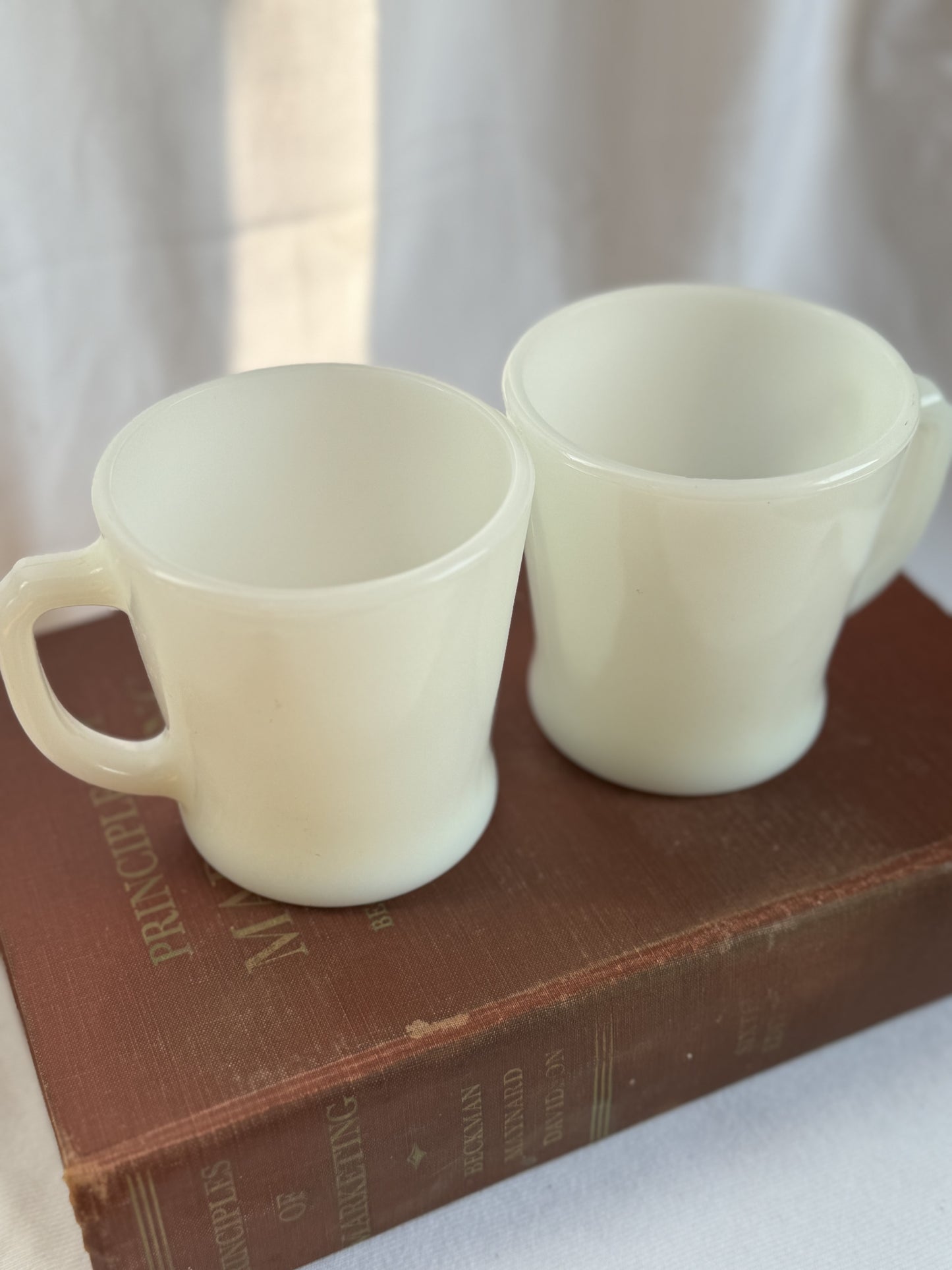 Fire King White Mugs