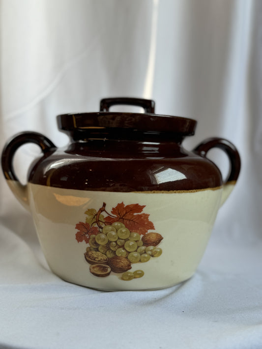 McCoy Harvest Fruit Large Lidded Jar