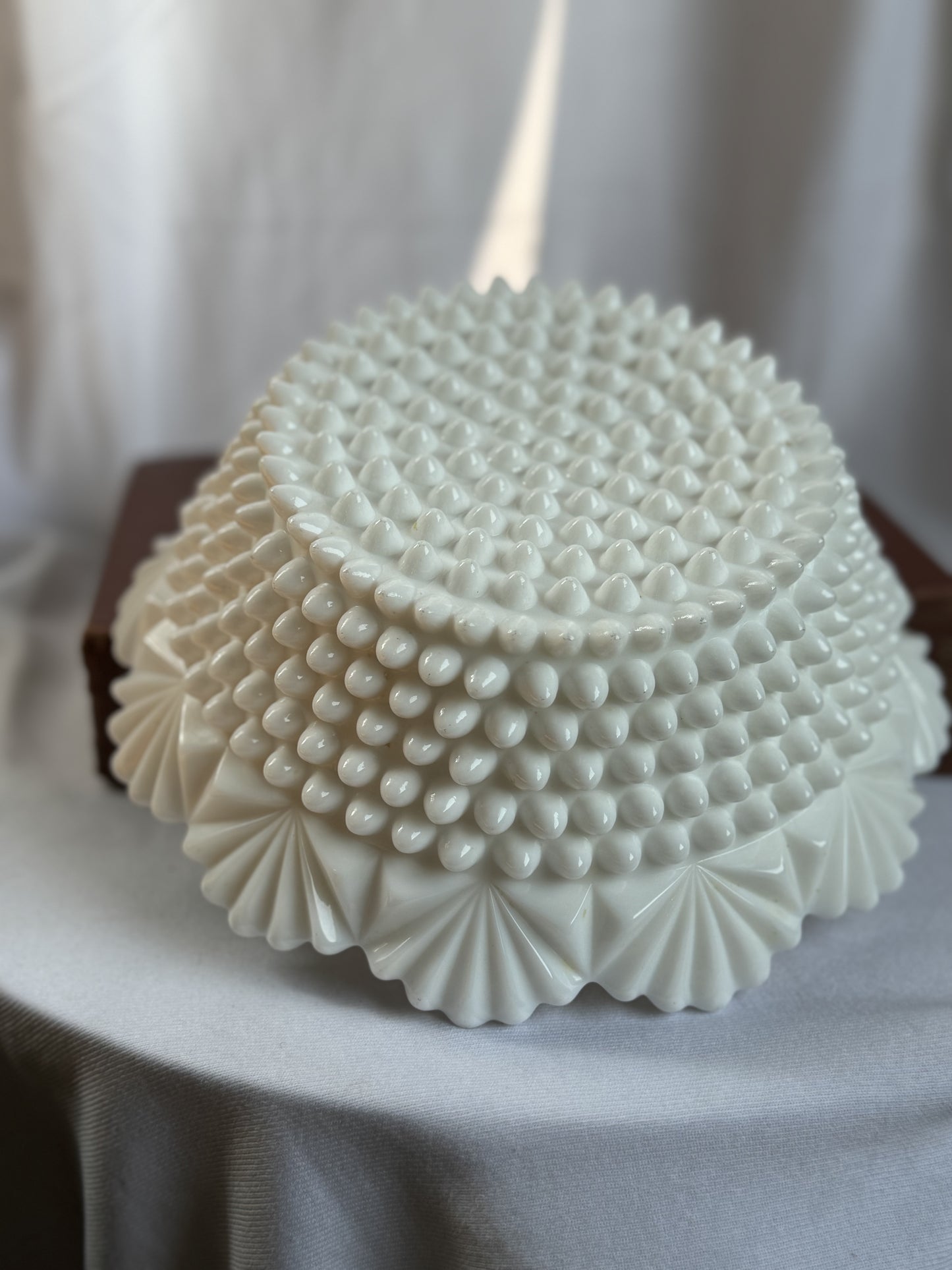 Imperial Hobnail Milk Glass Bowl