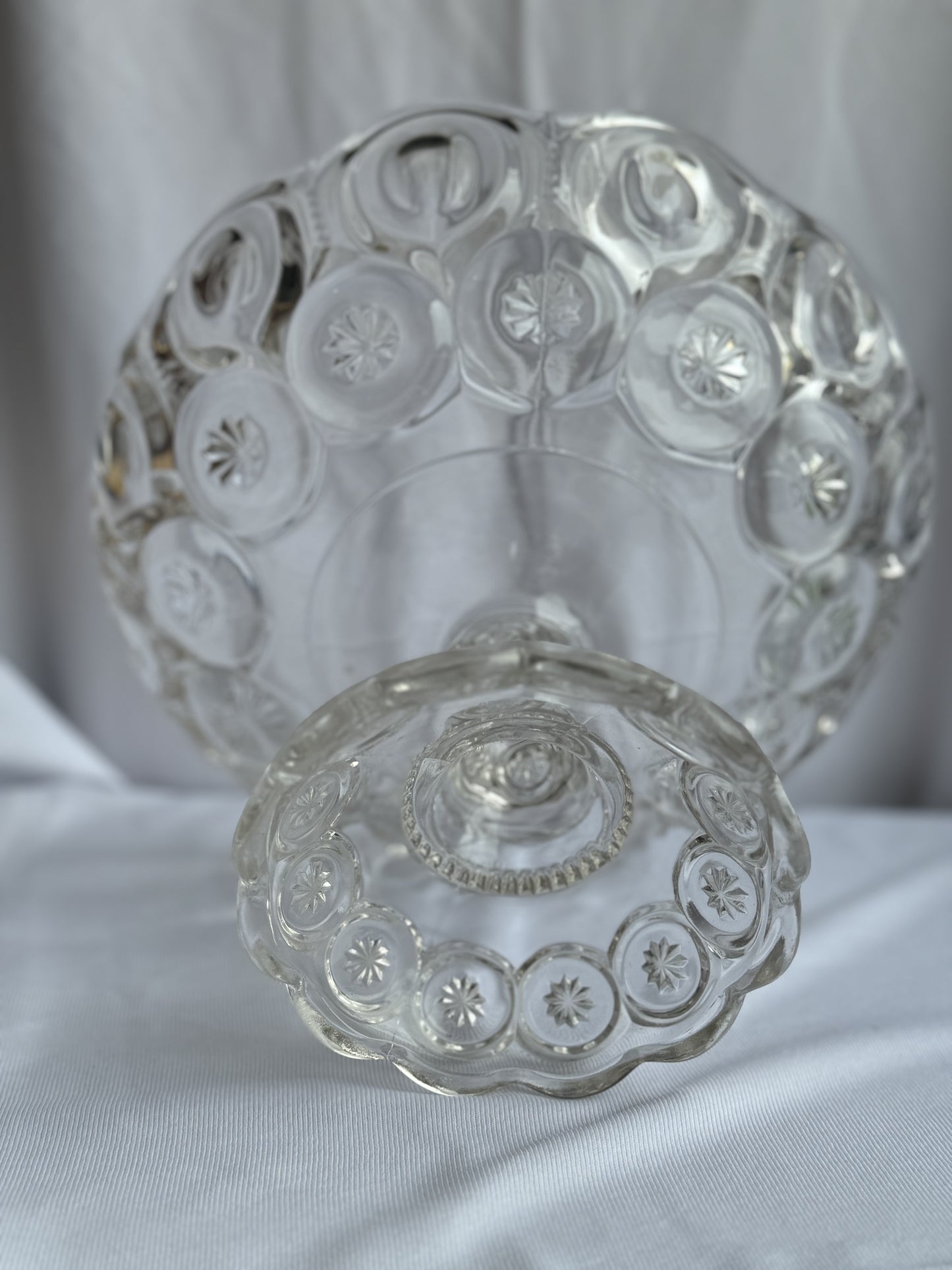 LG Wright Moon & Stars Clear Compote