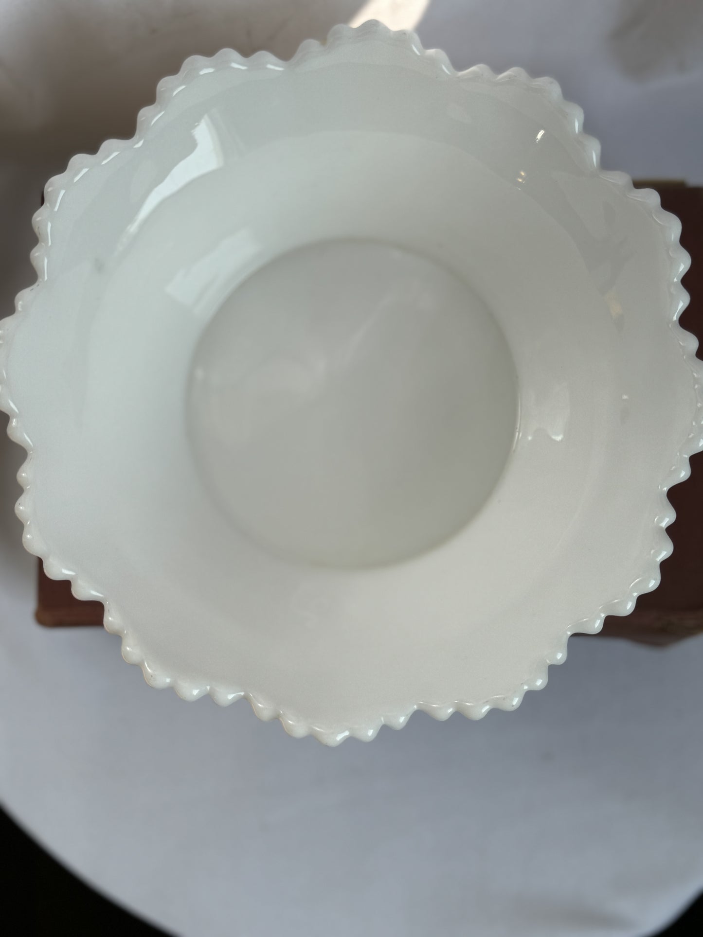 Imperial Hobnail Milk Glass Bowl