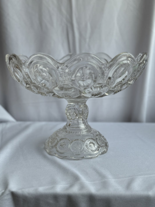 LG Wright Moon & Stars Clear Compote