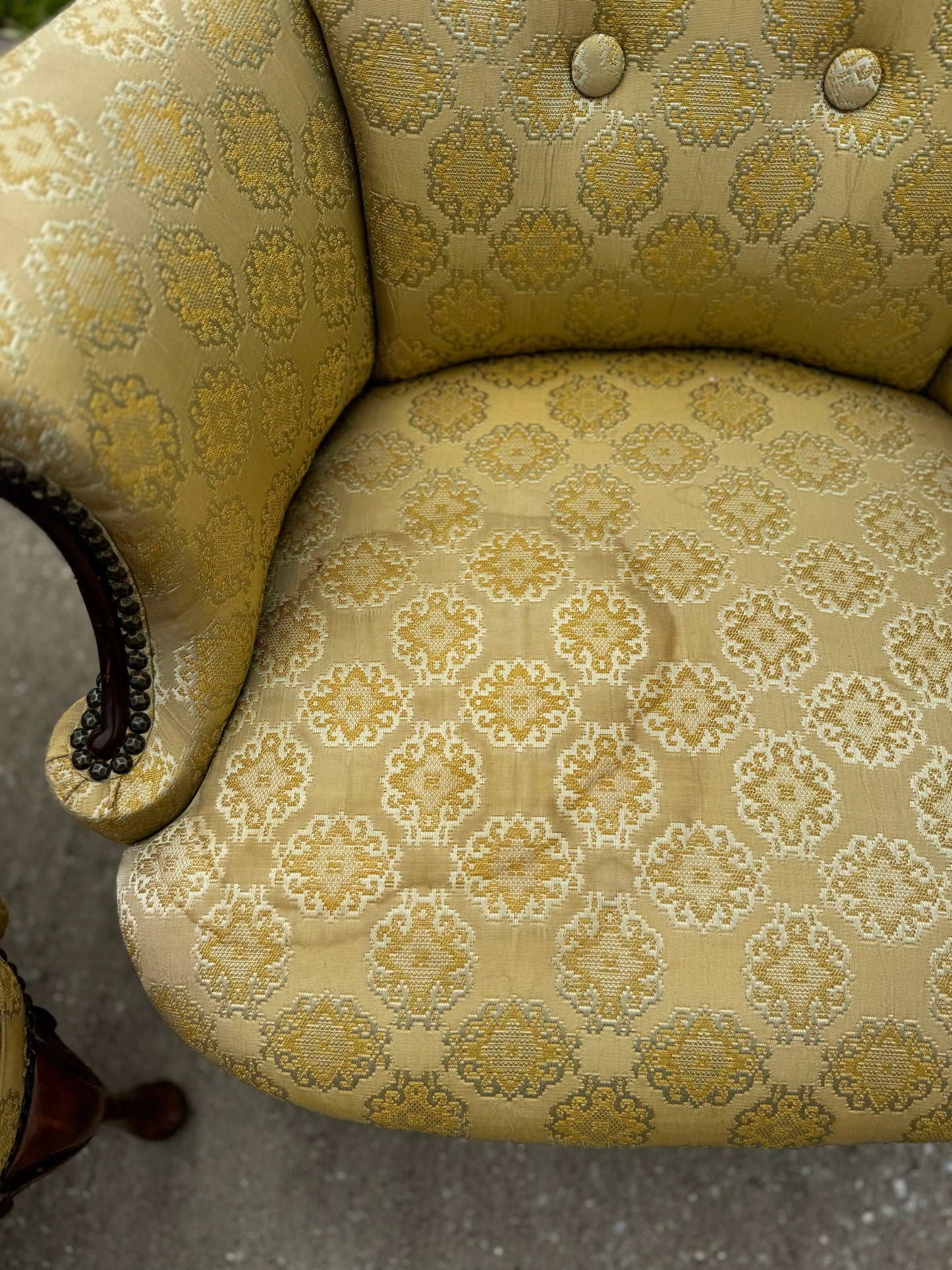 Gold Pattern Chairs (2)