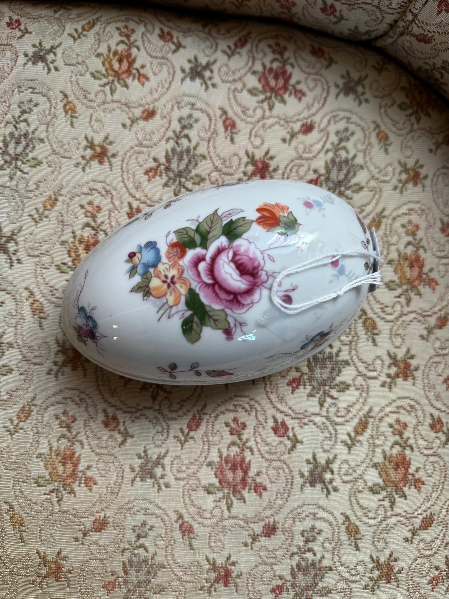 Schackman Porcelain Egg Trinket Dish