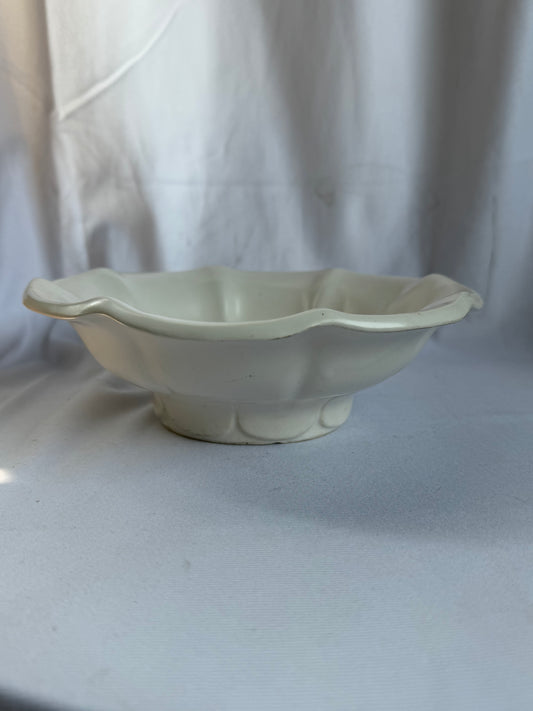 White McCoy Pedestal Bowl