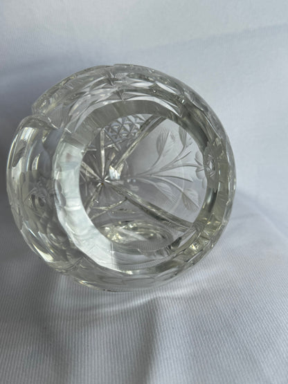 Cut Crystal Orb Ashtray