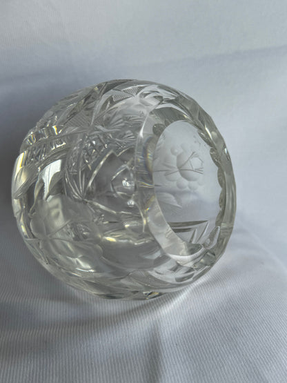 Cut Crystal Orb Ashtray