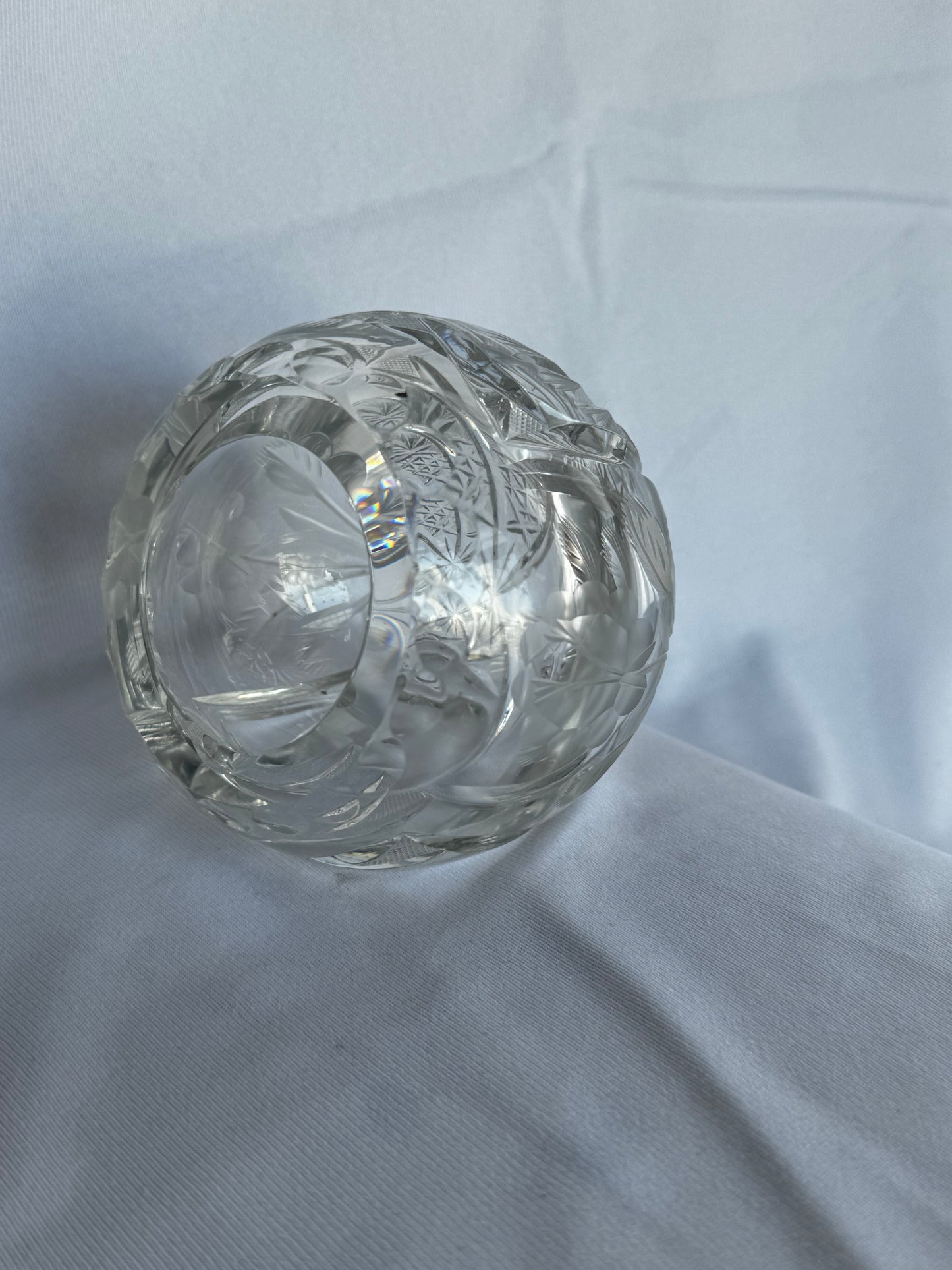 Cut Crystal Orb Ashtray