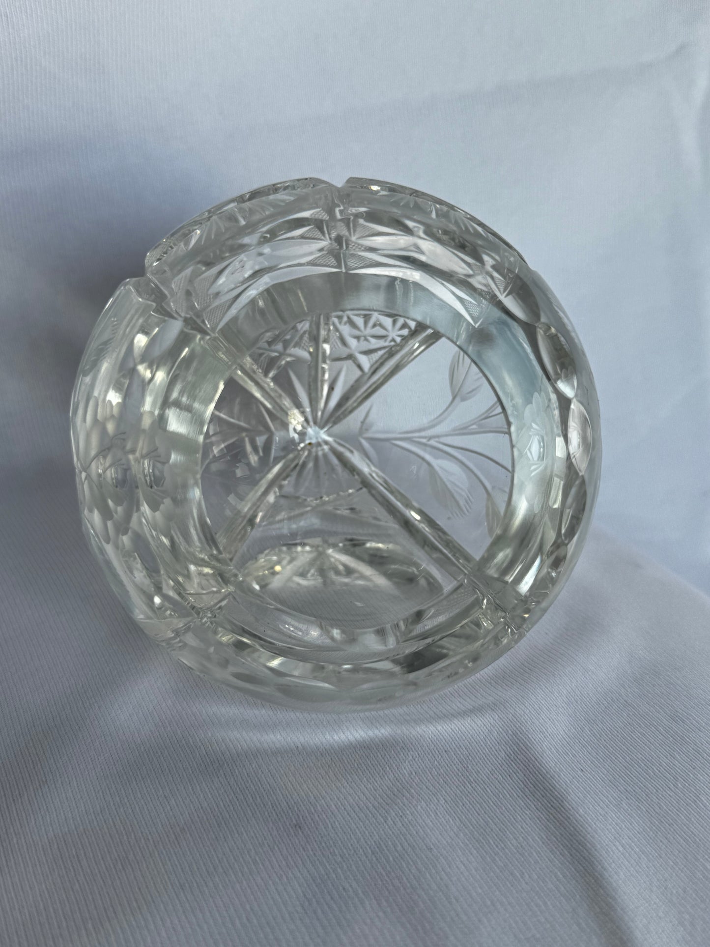 Cut Crystal Orb Ashtray