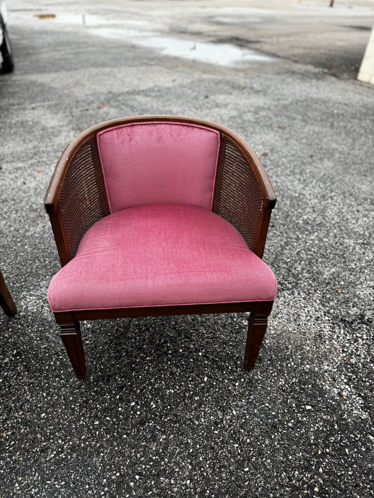 Pink Cane Chair