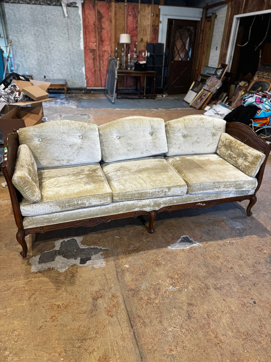 Light Green Velvet Sofa