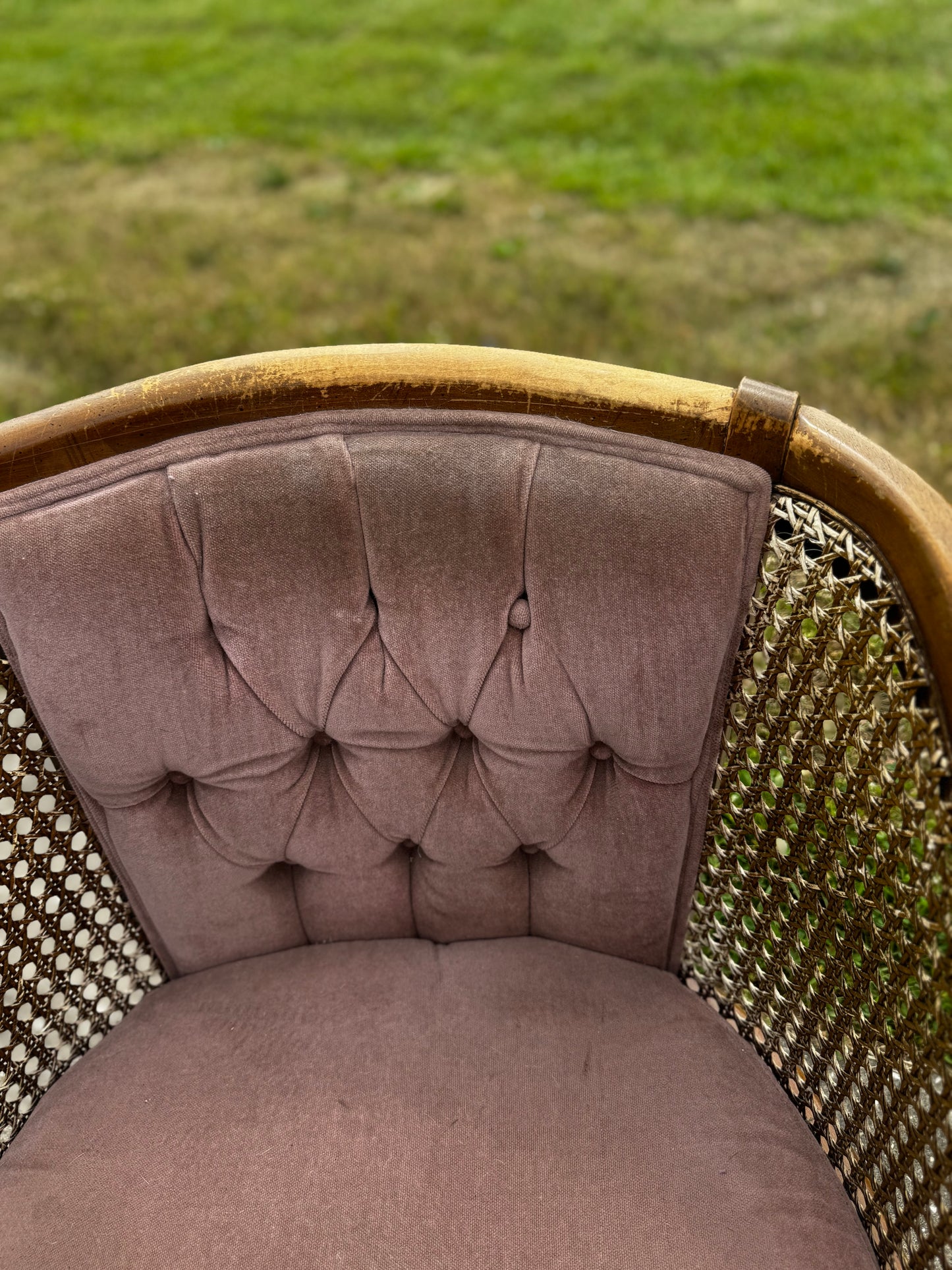 Mauve Cane Chairs (2)